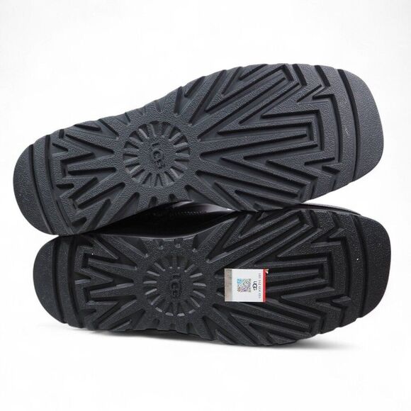 UGG Cityfunc Mid Leather Waterproof Platform Boots Black 1162990 Women's 8 - Picture 8 of 11